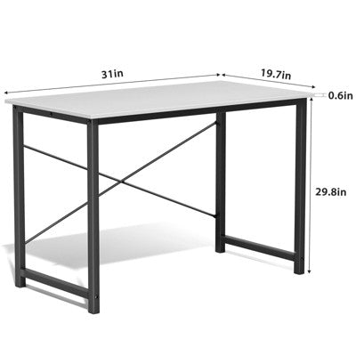 Małe białe biurko 80 cm z półką