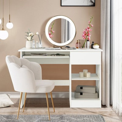 Biurko z szufladą i półką na klawiaturę